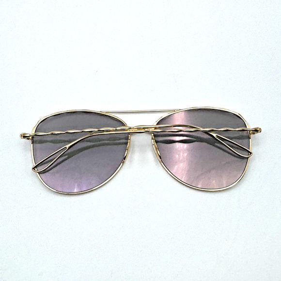 Elie Saab Sunglasses ES008 J5G JO Gold Aviator Frame Mirror Lens 59-14-140 New main image 14